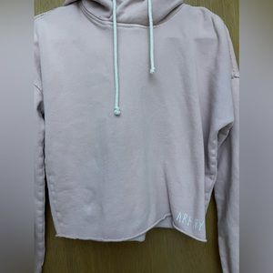Abercrombie & Fitch cut off/ half sweatshirt with hood